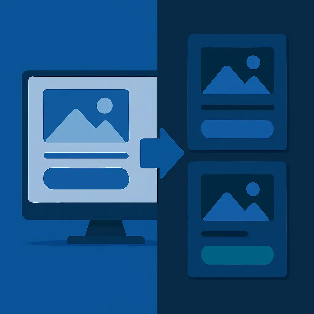 Comparison between consistent and inconsistent UI button design