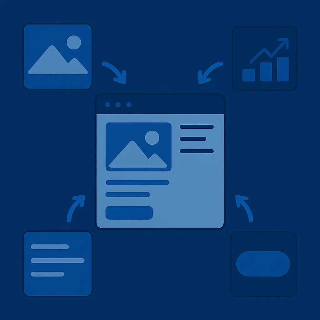 Diagram showing modular design system in use