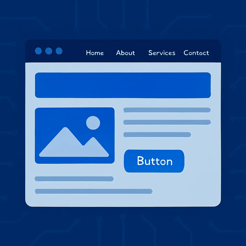 Clean and clear website navigation design