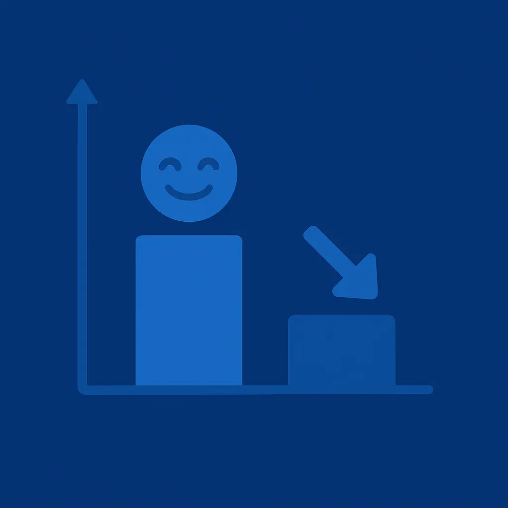 Graph showing preference vs. conversion impact of dark mode