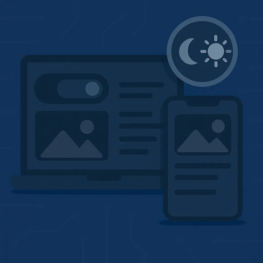 Testing dark mode across devices and system preferences