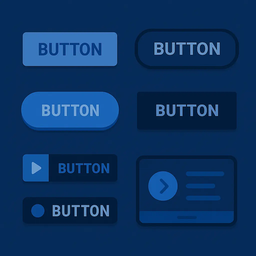 Examples of inconsistent UI components without a design system