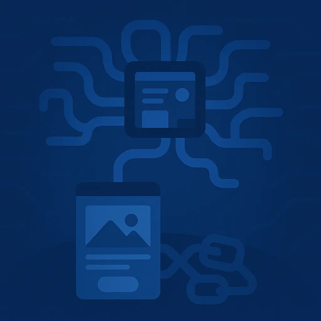 Illustration of pruning a blog content garden