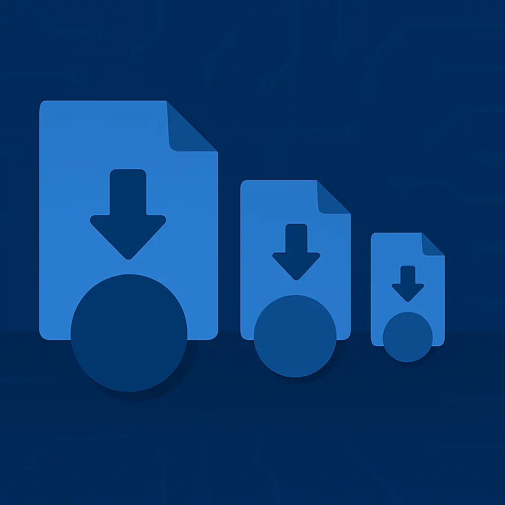 File size comparison between different image formats