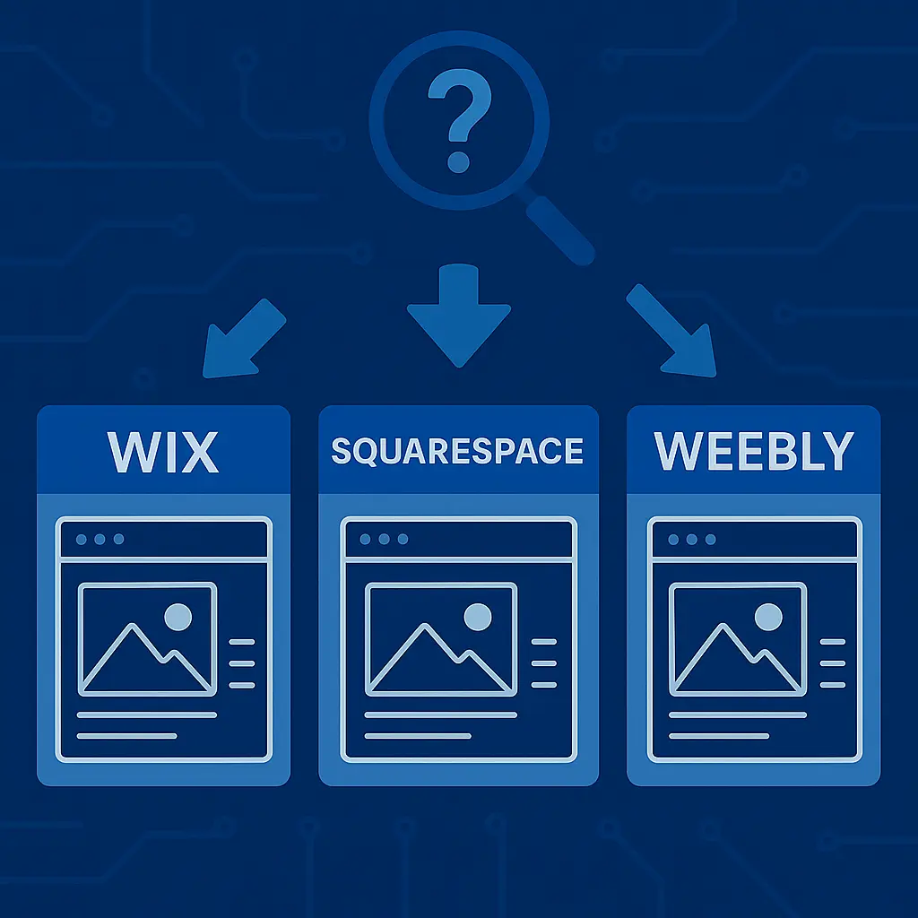 Comparing popular website builders