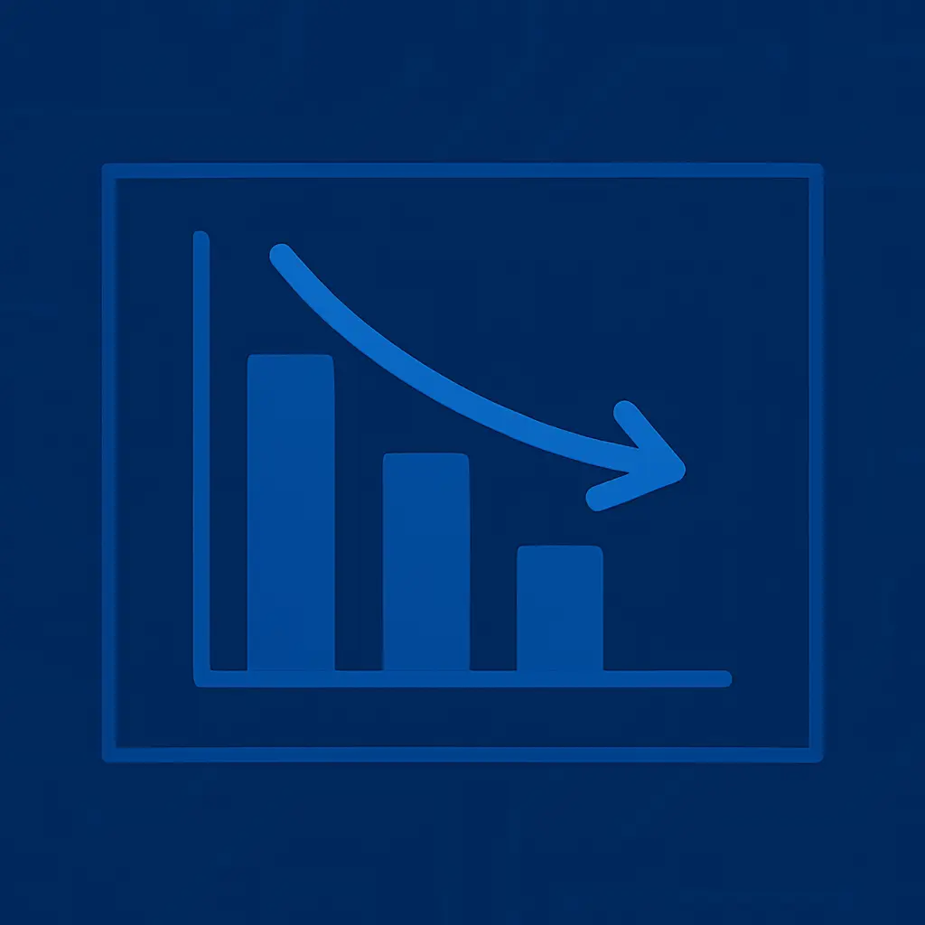 Graph showing conversion drop after competitor mimicry