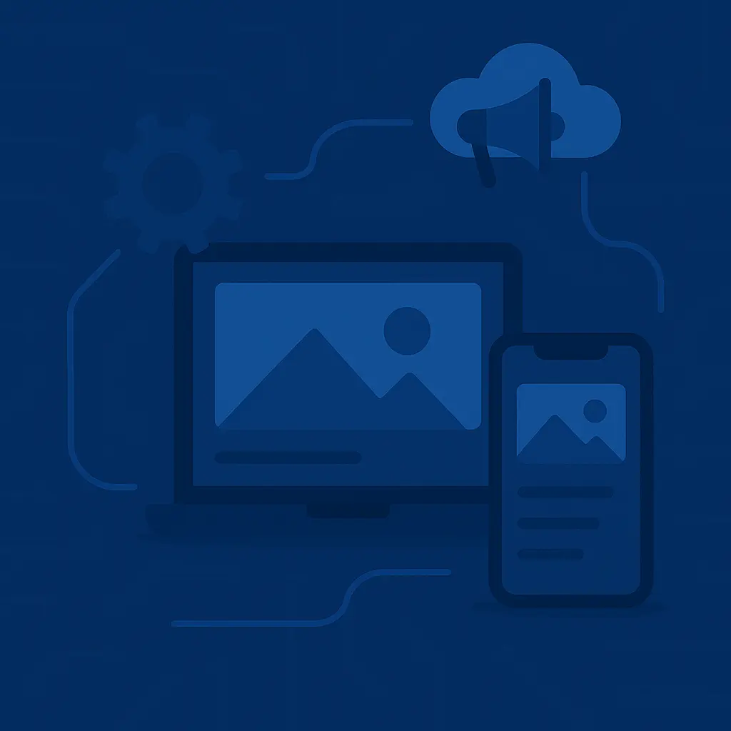 Illustration of a connected, mature digital ecosystem