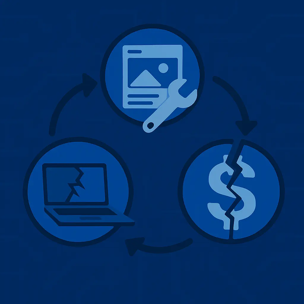 Architecture diagram showing component-based, scalable design