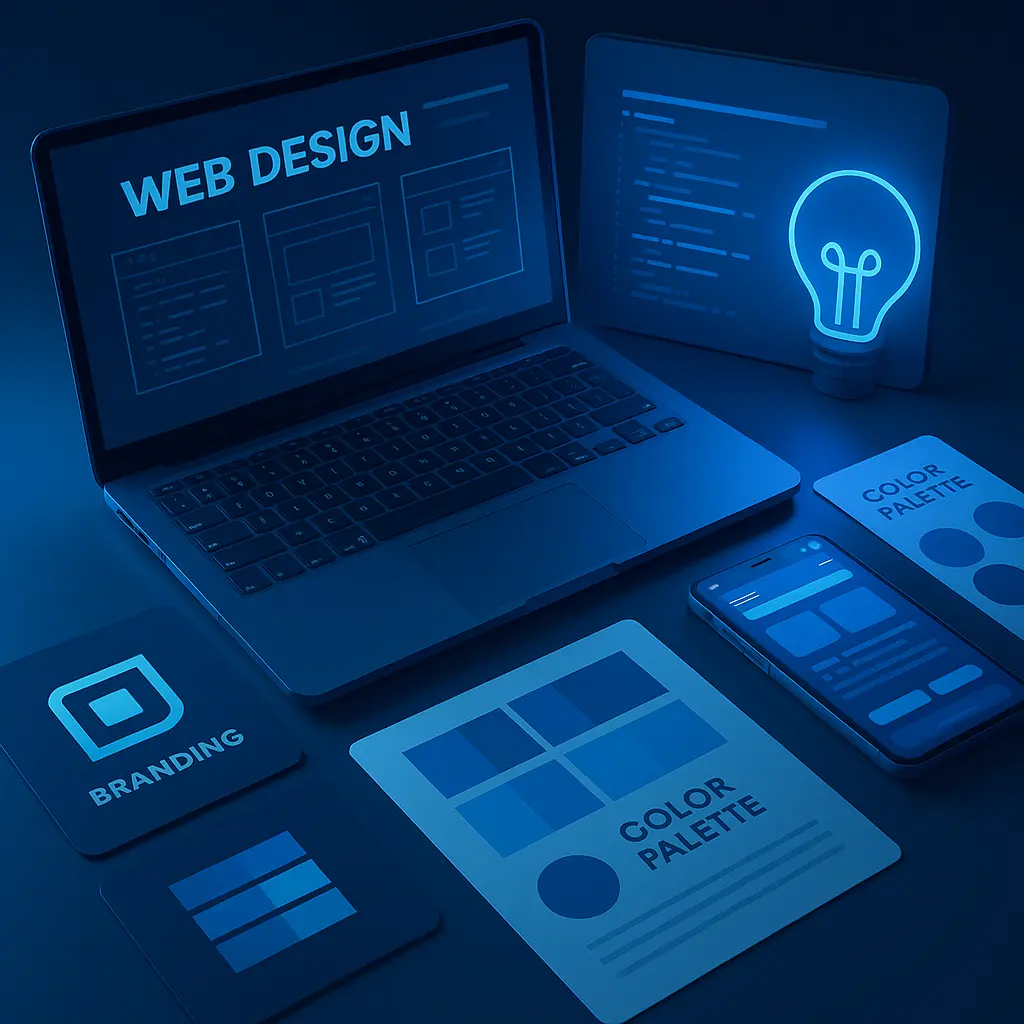 Vintage computer parts on a workbench